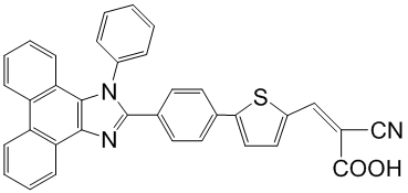 (Z)-2-cyano-3-(5-(4-(1-phenyl-1H-phenanthro[9,10-d]imidazol-2-yl)phenyl)thiophen-2-yl)acrylic acid