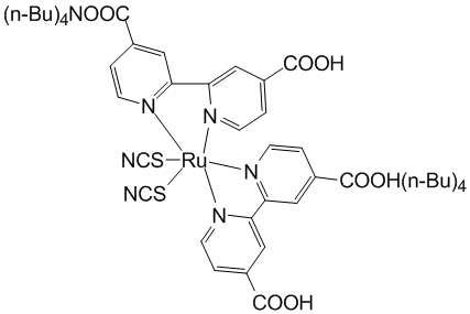 cis-bis(isothiocyanato)bis(2,2-bipyridyl-4,4-dicarboxylato)-ruthenium(II)bis-tetrabutylammonium